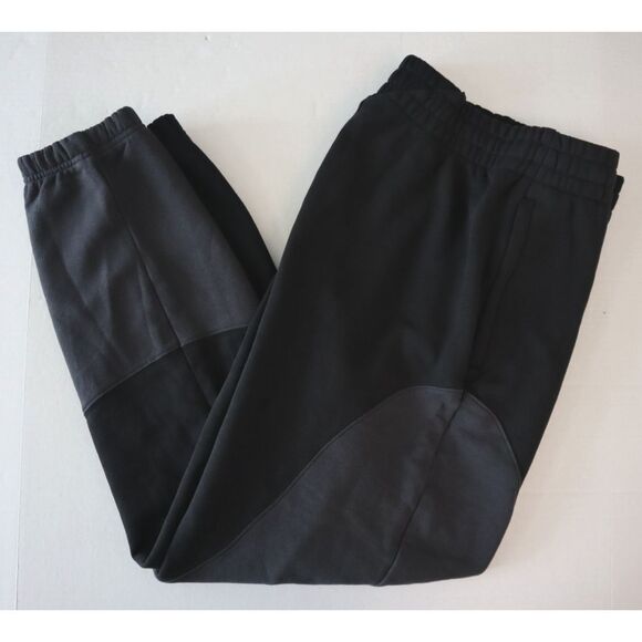 ALO Yoga U5018R Men's S Women's M Vintage Black Tonal Make Waves Sweatpants - Picture 10 of 14